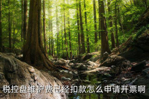 如何通過微信交納稅控盤繼費，稅控盤維護費已經(jīng)扣款怎么申請開票啊