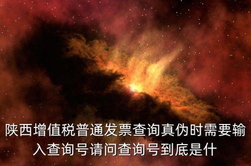 陜西增值稅普通發(fā)票查詢真?zhèn)螘r(shí)需要輸入查詢號(hào)請(qǐng)問查詢號(hào)到底是什