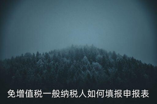 免稅如何填寫申報(bào)表，免稅企業(yè)如何填報(bào)增值稅納稅申報(bào)表