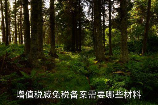 如何辦理納稅人減免稅備案登記，增值稅減免稅備案需要哪些材料