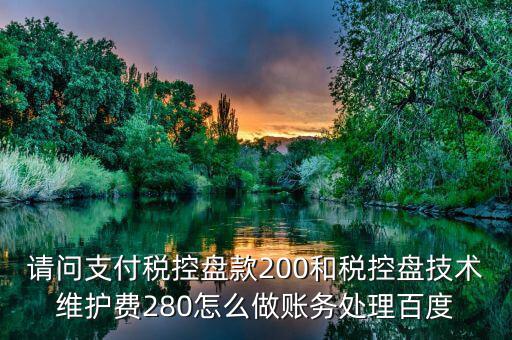 百望稅控280元 如何入賬，稅控280元收到發(fā)票怎么入賬