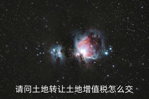 如何出售土地增值稅，請(qǐng)問土地轉(zhuǎn)讓土地增值稅怎么交