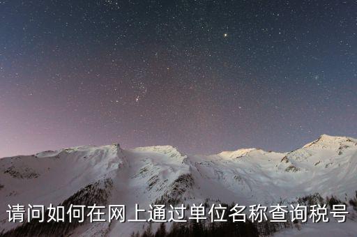企業(yè)稅號(hào)如何查詢系統(tǒng)，怎么在網(wǎng)上查企業(yè)稅號(hào)