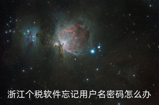 個稅軟件登錄密碼忘記如何，浙江個稅軟件忘記用戶名密碼怎么辦