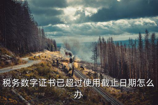 稅務(wù)數(shù)字證書(shū)過(guò)期如何更新，數(shù)字CA證書(shū)將過(guò)期該如何更換