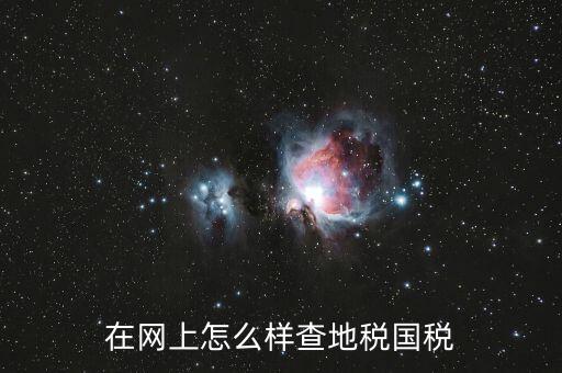 如何查國(guó)地稅是否正常，在網(wǎng)上怎么樣查地稅國(guó)稅