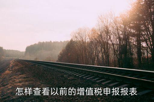 如何查詢退稅歷史信息，怎樣查看以前的增值稅申報(bào)報(bào)表