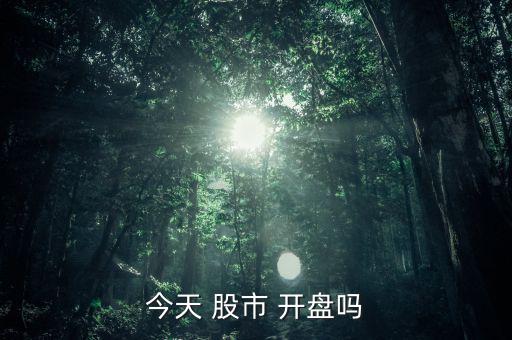 今天 股市 開(kāi)盤嗎