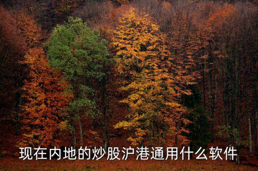 內(nèi)地炒港股用什么軟件，現(xiàn)在內(nèi)地的炒股滬港通用什么軟件