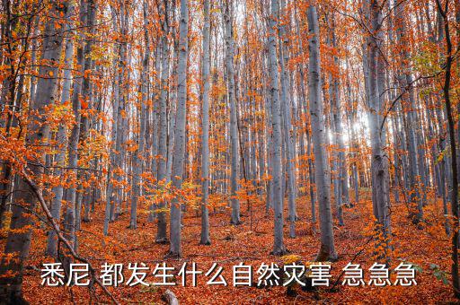 澳大利亞有什么自然災(zāi)害，澳大利亞最近的自然災(zāi)害