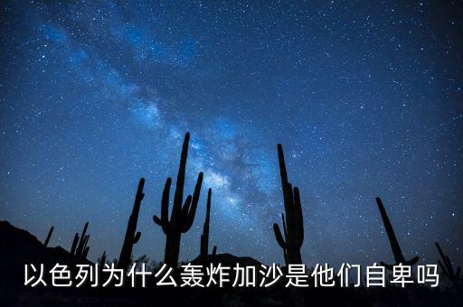 為什么以色列轟炸加沙沒人管，為什么以色列到處侵略他國而沒有人管管他制裁他