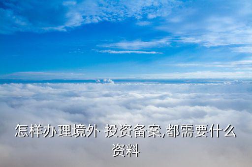 怎么辦odi對外投資,投資項(xiàng)目描述包括投資時(shí)間和地點(diǎn)等