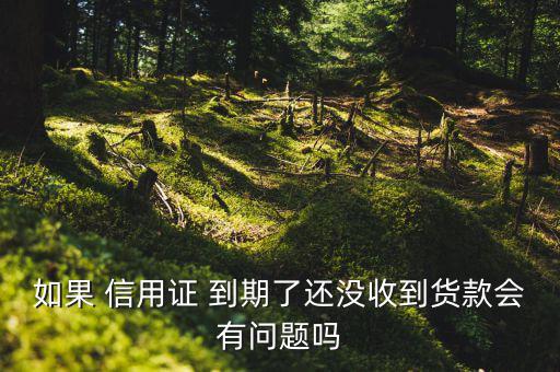 如果 信用證 到期了還沒(méi)收到貨款會(huì)有問(wèn)題嗎