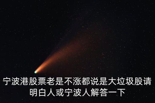 寧波港為什么一直停牌，寧波港股票老是不漲都說是大垃圾股請明白人或?qū)幉ㄈ私獯鹨幌?/></a></span><span id=