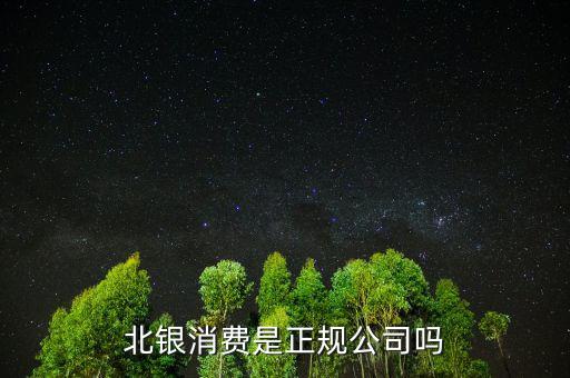 北銀和興宏什么關(guān)系，北銀消費是正規(guī)公司嗎