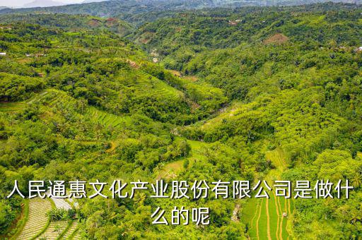 人民惠通干什么的，人民通惠文化產(chǎn)業(yè)股份有限公司是做什么的呢