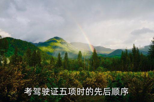 學(xué)駕駛五項(xiàng)進(jìn)度什么安排的，考駕駛證五項(xiàng)時(shí)的先后順序