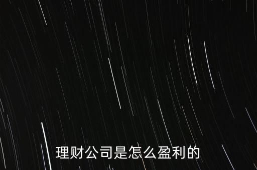 投資公司靠什么賺錢，投資理財(cái)公司靠什么賺錢