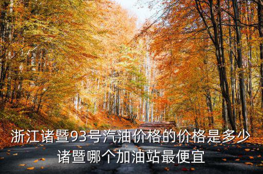 浙江諸暨93號汽油價(jià)格的價(jià)格是多少諸暨哪個(gè)加油站最便宜