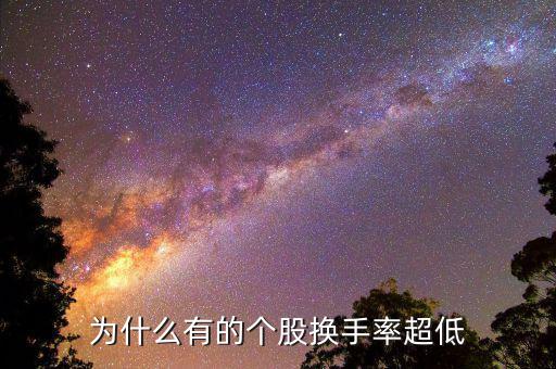 換手率低說明什么，為什么有的個股換手率超低