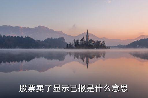 股票已報是什么意思，買入股票已報是什么意思