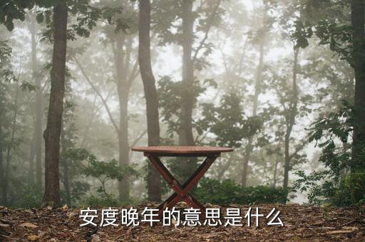 安度晚年是什么意思，安度晚年這個成語的意思是什么D