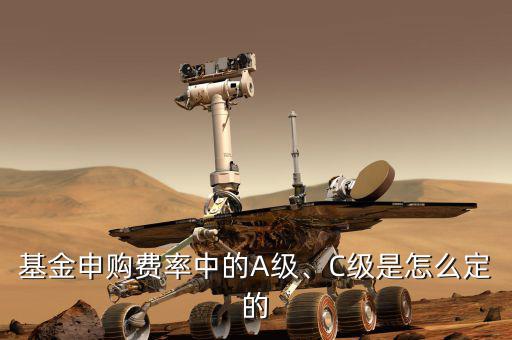 基金申購費(fèi)率中的A級、C級是怎么定的