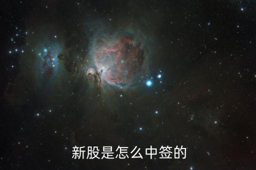 新股中簽號怎么產(chǎn)生,某新股《中簽結果公告》出爐