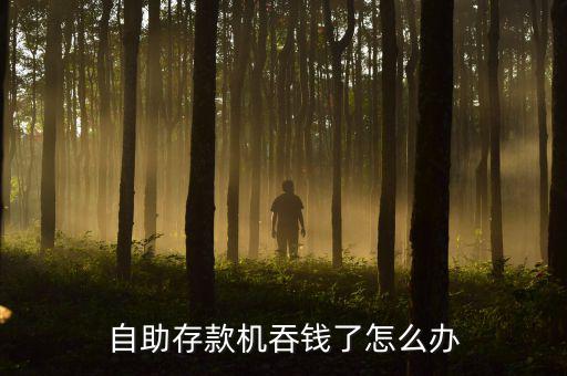 自助存款機(jī)吞錢(qián)了怎么辦