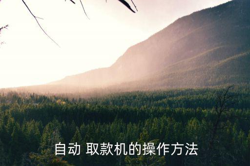 怎么使用自動(dòng)取款機(jī)冠字查詢(xún)功能,三步驟!如何取款和改密碼?