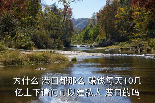 為什么 港口都那么 賺錢(qián)每天10幾億上下請(qǐng)問(wèn)可以建私人 港口的嗎