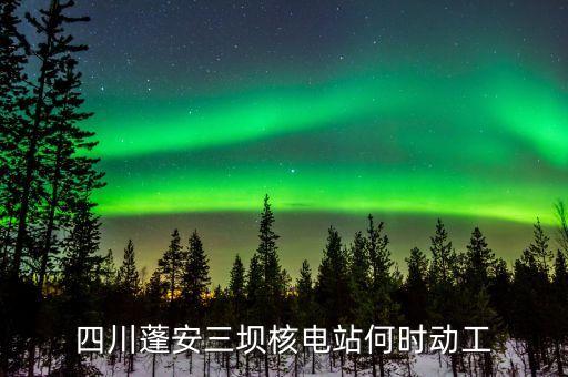 長江流域核電站什么時候立項，四川蓬安三壩核電站何時動工