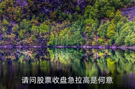 股票收盤拉漲什么意思，收盤上漲是什么意思
