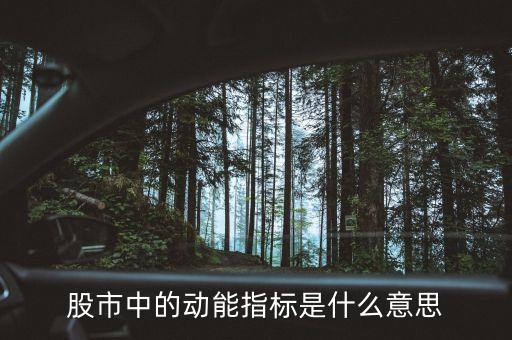 股市中的動能指標是什么意思
