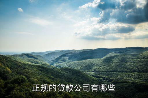 有什么貸款公司，現(xiàn)在常見的貸款公司有哪些