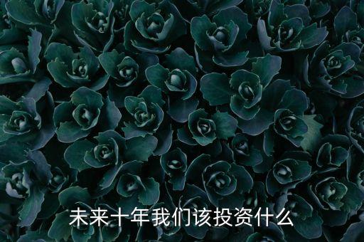 未來十年我們?cè)撏顿Y什么
