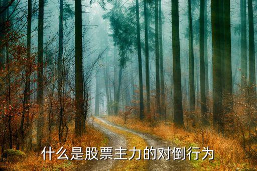 機(jī)構(gòu)為什么對(duì)倒，對(duì)倒做量什么意思 謝謝