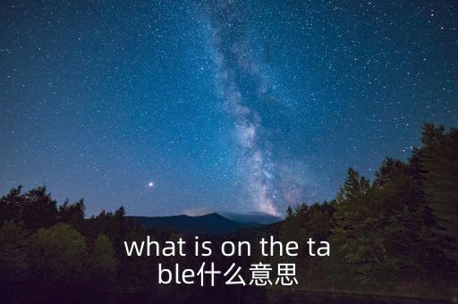 什么是中美bit談判，what is on the table什么意思