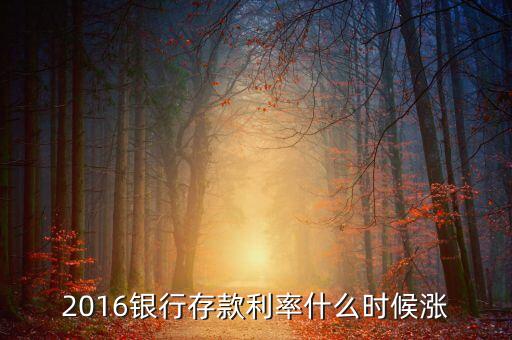 2016年銀行存款利率什么時(shí)候調(diào)整，2016存款利率會(huì)上調(diào)嗎
