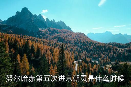 黃金1601是什么意思，努爾哈赤第五次進(jìn)京朝貢是什么時(shí)候