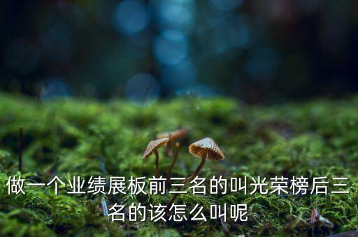 業(yè)績前三名與后三名是什么意思，考試成績前三名 是什么意思