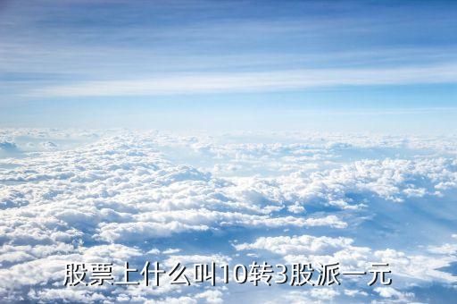 10轉(zhuǎn)10派3是什么意思，每十股轉(zhuǎn)增十股派三點(diǎn)六元什么意思