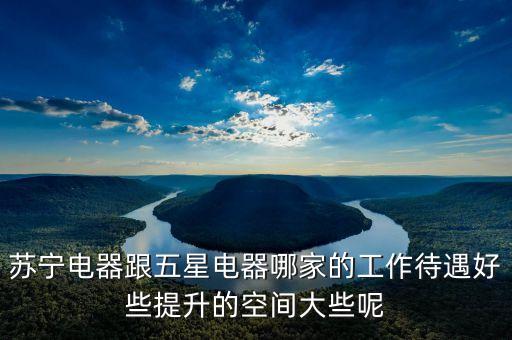 五星電器運營和蘇寧有什么不同，蘇寧電器跟五星電器哪家的工作待遇好些提升的空間大些呢