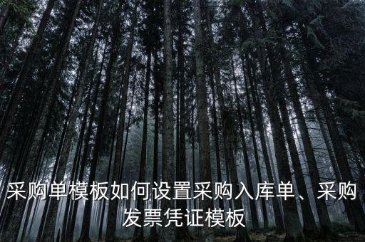 采購單模板如何設(shè)置采購入庫單、采購 發(fā)票憑證模板