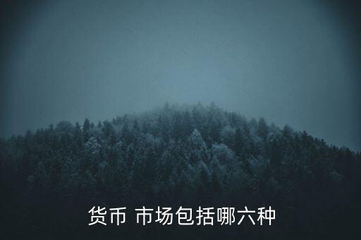  貨幣 市場(chǎng)包括哪六種
