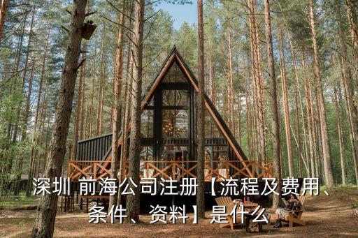  深圳 前海公司注冊【流程及費用、條件、資料】是什么