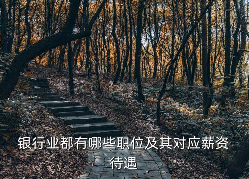  銀行業(yè)都有哪些職位及其對應(yīng)薪資 待遇