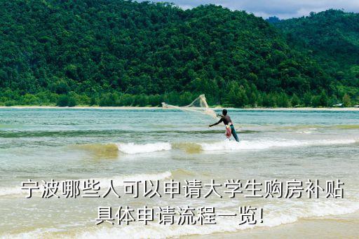  寧波哪些人可以申請大學生購房補貼具體申請流程一覽!