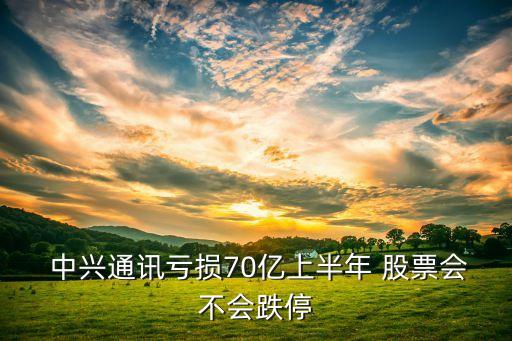  中興通訊虧損70億上半年 股票會(huì)不會(huì)跌停