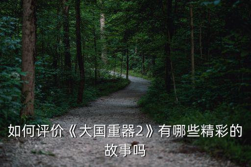 如何評(píng)價(jià)《大國重器2》有哪些精彩的故事嗎